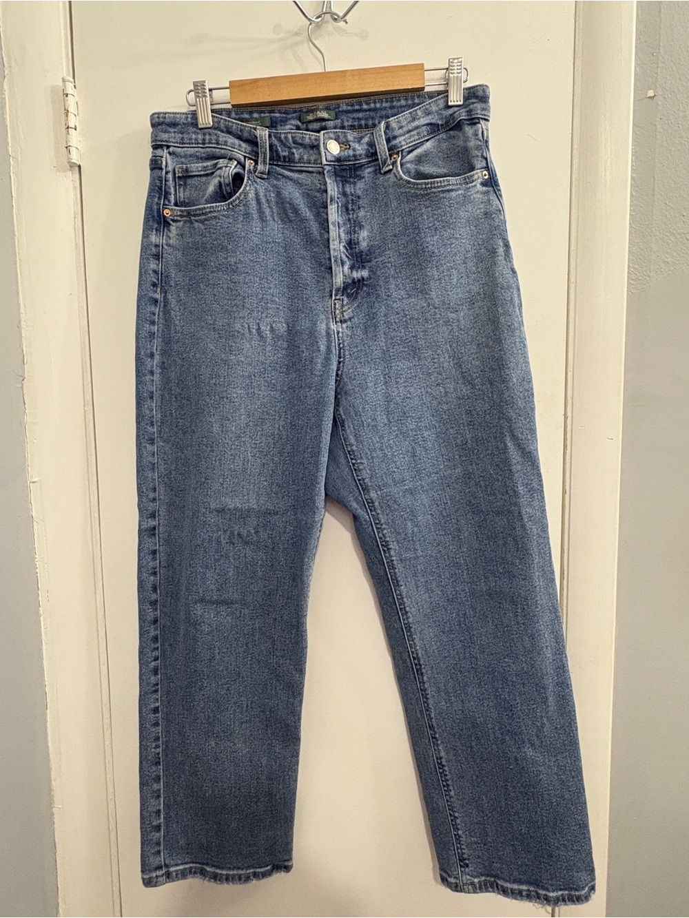 Light Blue High-Rise Straight Jeans